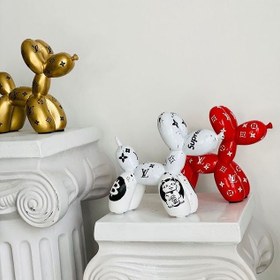 تصویر مجسمه دکوری سگ بادکنکی کد ۲۷ 