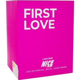 تصویر ادکلن زنانه یونیک مدل First Love حجم 100 میل نایس Nice unique women's cologne, First Love model, volume 100 ml