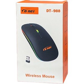 تصویر ماوس Bluetooth & wireless سایلنت شارژی دی نت مدل DT-988 