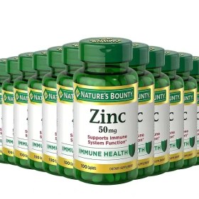 تصویر زینک نیچربونتی 50 میلی گرم ۱۰۰ تایی Zinc nature’s bounty