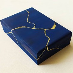 تصویر جعبه نیم ست چوبی جواهر پتینه 