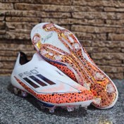 تصویر کفش فوتبال آدیداس مدل F50 Adizero مشکی قرمز 