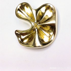 تصویر دکمه 2 سایز طرح گل مدل اشکال آبکاری کد 5154 