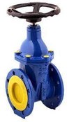 تصویر شیرفلکه کشویی چدنی فلنج دار زبانه لاستیکی 2" اینچ PN16 ا Flanged cast iron valve with rubber tab PN16 Flanged cast iron valve with rubber tab PN16