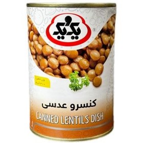 تصویر کنسرو عدسی یک و یک 410 گرم 