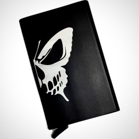 تصویر جاکارتی فلزی با طرح (پروانه و اسکلت) 