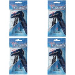 تصویر خودتراش کرون مدل ساده مجموعه 4 عددی 