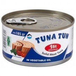 تصویر کنسرو تن ماهی در روغن گیاهی تنا تن تایلند185گرم Tuna Tun کنسرو ماهی 185 گرم یک عددی آسان بازشو 185 گرم