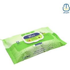 تصویر یونی دستمال مرطوب پاک کننده و ضد عفونی کننده دست Uni Antibacterial Hand Cleansing Wet Wipes