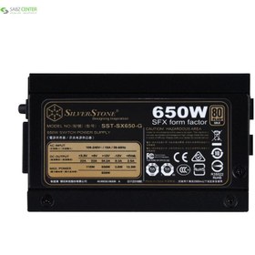 تصویر پاور 650 وات سیلورستون SX650-G Gold Full Modular SilverStone SX650-G GOLD Full Modular 650W Power Supply