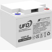تصویر باتری سرب اسیدی ضد اشتعال 12 ولت 42 آمپرساعت UFO 12AP-42 