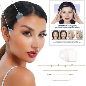 تصویر چسب لیفت صورت و شقیقه ۴۰ عددی | پوست صاف و لیفت‌شده بدون جراحی! ‏Face and Migraine Lift Adhesive 40 pcs | Instant Facelift Without Surgery!