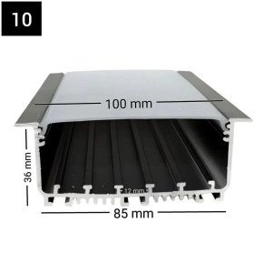 تصویر پروفیل لاین نوری کد 10 رویه 100 میل 