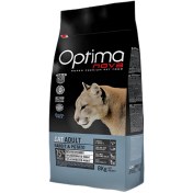 تصویر خوراک گربه بالغ اپتیمانوا طعم خرگوش و سیب زمینی بدون غلات 8 کیلوگرم 