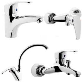 تصویر شیر توالت البرز روز مدل مروارید Alborzrooz white-Morvarid toilet tap