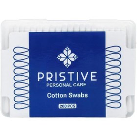 تصویر گوش‌ پاک‌کن پریستیو 200 عددی PRISTIVE COTTON SWABS, 200 PCS