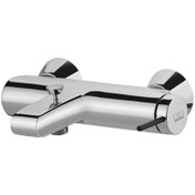 تصویر شیر حمام زو KWC اهرمی کارتریج سرامیکی SEDAL - رزگلد مات ZOE Bath Faucet