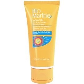 تصویر کرم ضد آفتاب SPF50 روشن کننده و ضد چروک پوست معمولی و خشک بایومارین 50 میلی لیتر بژ روشن BioMarine Aqua Sun 3 In 1 Total Sunblock Cream SPF50 Light Beige 50ml