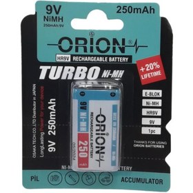 تصویر باطری قابل شارژ کتابی ORION 9v 250mah 