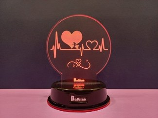 تصویر بالبینگ تمام رنگ تاچ طرح Love بینهایت 