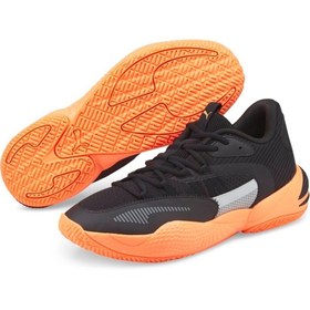 تصویر کفش بسکتبال اورجینال مردانه برند Puma مدل Court Rider کد 01 376646 - 40.5 Puma Court Rider 2.0 Black Neon Citrus Unisex Sneakers 376646-01