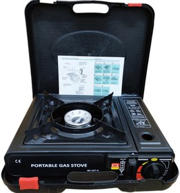 تصویر اجاق سفری دو کاره کیف دار باکیفیت portable gas stove مدل BK167-A Stove