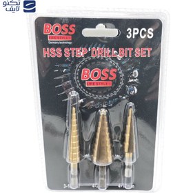 تصویر بسته 3 عددی مته کاجی باس مدل BS-bit3 