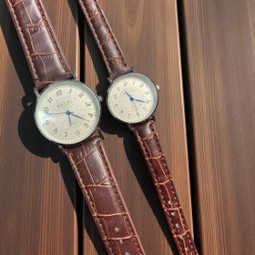 تصویر ساعت ست چرمی 