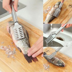 تصویر پولک گیر ماهی استیل 