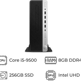 تصویر مینی کیس استوک اچ پی مدل HP 800 G5 SFF HP Elite Desk 800 G5 SFF Desktop Computer PC Intel Core i5-9600