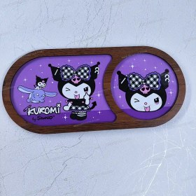 تصویر زیر لیوانی و بیسکویت فانتزی کرومی 