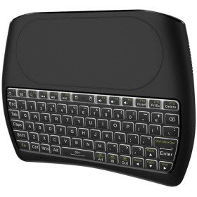 تصویر مینی کیبورد بی‌ سیم با تاچ‌ پد مدل D8 D8 Mini Wireless Keyboard with Touchpad and Colorful Backlit