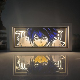 تصویر تابلو لایت باکس انیمه ای دفترچه مرگ | Death Note Anime Light Box 