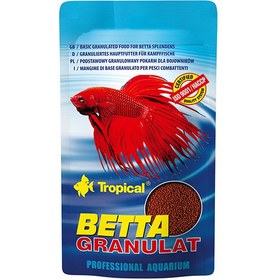 تصویر غذای ماهی فایتر تروپیکال گرانولی Tropical Betta Granulat