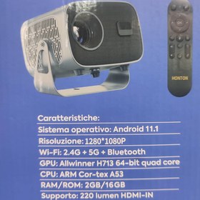 تصویر ویدئو پروژکتور اندروید مدل A10 