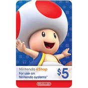 تصویر Nintendo eShop 5$ Gift Card - Digital - US B