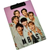 تصویر تخته شاسی MDF طرح بی تی اس 