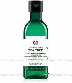 تصویر تونر بادی شاپ ضدجوش تی تری 250 میل اصل Body Shop Tea Tree Skin Clearing Mattifying Toner 250ml