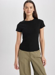 تصویر تی شرت آستین کوتاه زنانه دیفکتو ا defacto | 796294485 defacto | 796294485