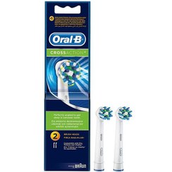 تصویر سری یدک مسواک برقی اورال-بی مدل Cross Action بسته 2 عددی Oral-B Cross Action electric toothbrush spare series pack of 2