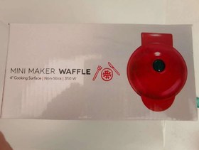 تصویر وافل ساز برقی 4 اینچ 350 وات وارداتی امارات مدل اسنوک Electric waffle maker 4 inches 350 watts, Snooc brand, imported from the UAE