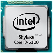 تصویر پردازنده  اینتل سری Skylake مدل Core i3-6100 (استوک) ا Intel Skylake Core i3-6100 CPU Intel Skylake Core i3-6100 CPU