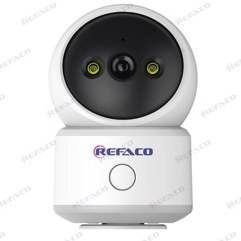 تصویر دوربین وای فای فضای داخل دید در شب رنگی REFACO WIFI CAMERA DUAL LIGHT INDOOR 5MP 256G SD CARD RFW505-DA 