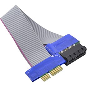 تصویر کابل افزایش طول 1X رایزر (PCI-E 1x to 1x) 