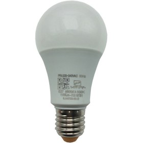 تصویر لامپ ال ای دی 12 وات نمانور مدل A65 پایه E27 - سفید 