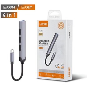 تصویر هاب 4 پورت Type-C الدینیو DS-34U Ldnio DS-34U Type-C 4Port Hub