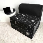 تصویر کاناپه تخت شو یک نفره فانتزی ماه و ستاره مدل M1168 