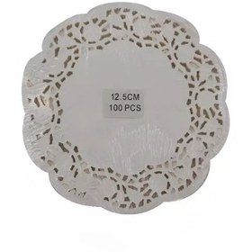 تصویر دانتل زیر کیک گرد کد S12 