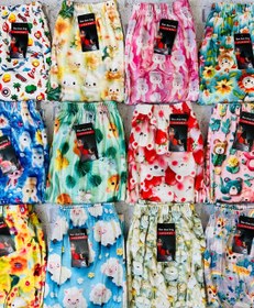 تصویر شلوار اسلش مخمل زنانه استیکری طرح ۳ بعدی 