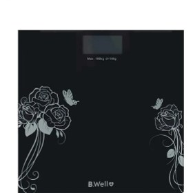 تصویر ترازو شخصی دیجیتال مشکی مدل WK-165 بی ول ا B.Well Electronic Personal Scale Model WK-165black B.Well Electronic Personal Scale Model WK-165black